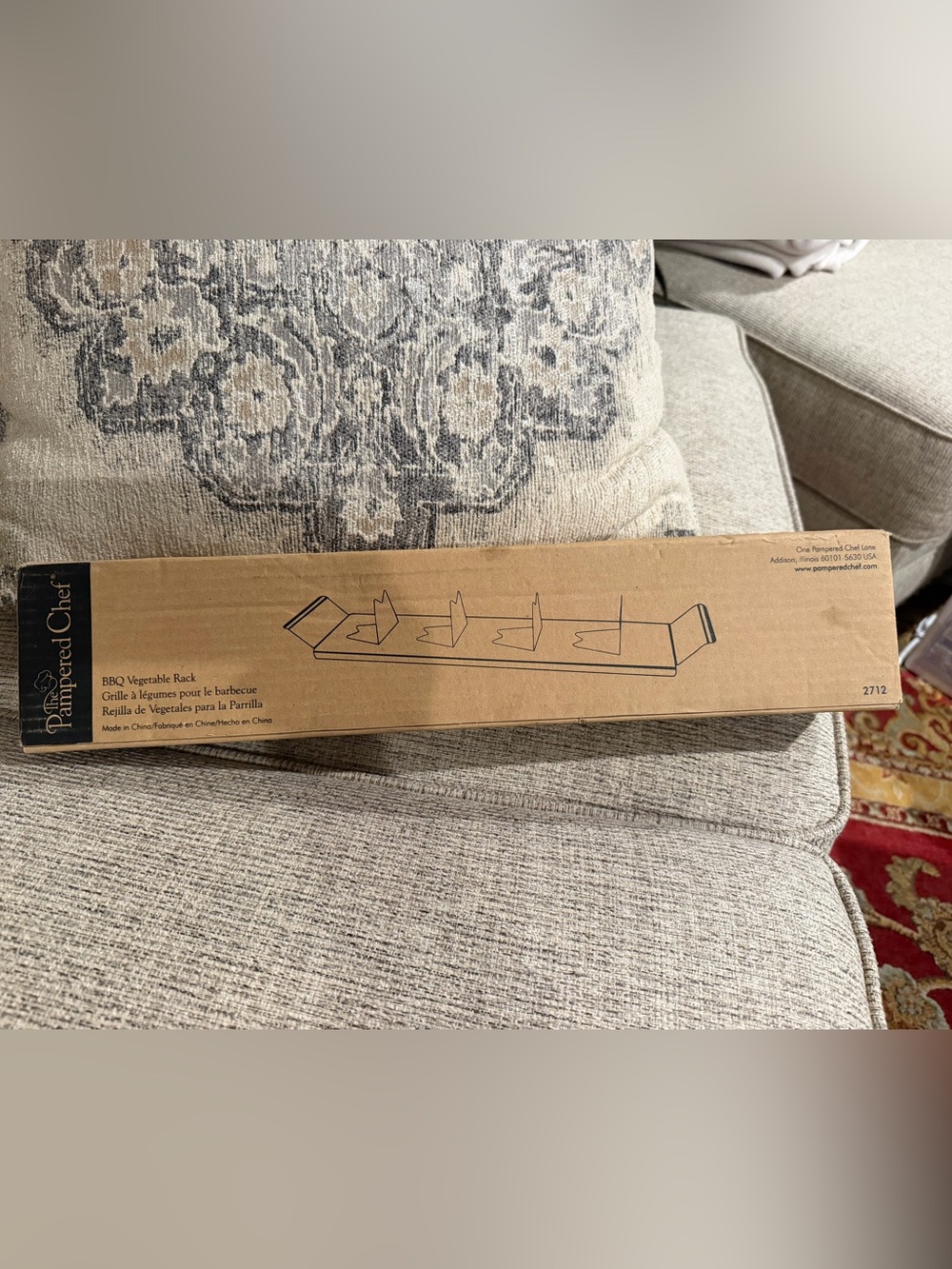 Pampered Chef BBQ Vegetable Rack #2712 New in Box Retired Grill Accessory